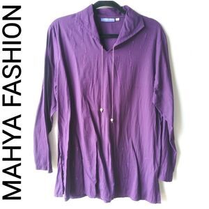 MAHYA FASHION TUNIC - PURPLE